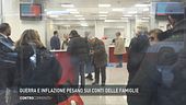 Guerra e inflazione pesano sui conti delle famiglie