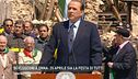 Silvio Berlusconi a Onna: "25 aprile sia la festa di tutti"