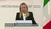 Meloni da G7: "La coscienza mi impone di tornare"