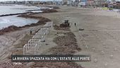 La riviera spazzata via con l'estate alle porte