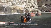 Blitz degli eco-attivisti a fontana di Trevi