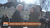 Biden e Meloni a Kiev, le minacce di Putin