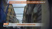 "Le bandiere del Napoli con la carta del reddito"