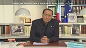 Silvio Berlusconi a trecentosessanta gradi sull'attuale panorama politico