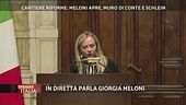 Giorgia Meloni in diretta