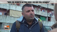 Salvatore: "Vivo col reddito da 590 euro e ho due figli disabili"