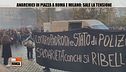 Anarchici in piazza a Roma e Milano: sale la tensione