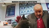 Maurizio Costanzo e il gatto Filippo