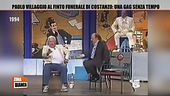 Paolo Villaggio al finto funerale di Maurizio Costanzo: una gag senza tempo