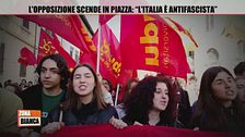 L'opposizione scende in piazza: "L'Italia è antifascista"
