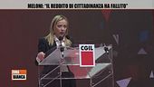 Meloni: "Il reddito di cittadinanza ha fallito"