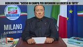 Berlusconi: "Sceso in campo per difendere la libertà di tutti"