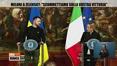 Meloni a Zelensky: "Scommettiamo sulla vostra vittoria"