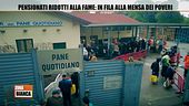 Pensionati ridotti alla fame: in fila alla mensa dei poveri