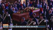 L'addio a Silvio Berlusconi nella sua Milano