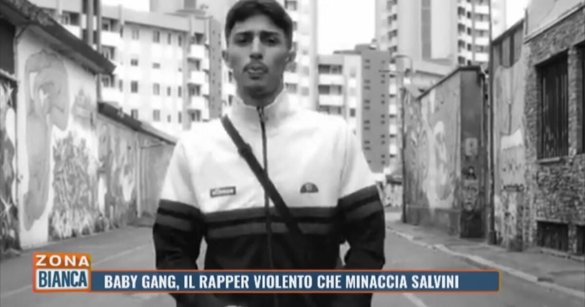 Zona Bianca: Baby Gang, il rapper violento che minaccia Salvini Video ...