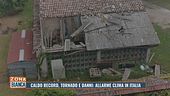 Caldo da record, tornado e danni: allarme clima in Italia