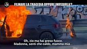 MARTINELLI: Auto e conducente in fiamme: un video sui social invece dei soccorsi
