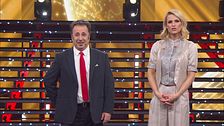 Michelle Hunziker e l'ingresso del Mago Forest