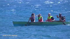 Joe Bastianich, Greta Zuccarello e Valentina Vezzali: l'arrivo con il Cayuco