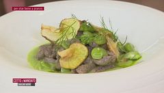 Gnocchetti primaverili con fave, topinambur e finocchietto