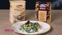 Cappelletti di storione prescinsoa e topinambur e Pizza fritta