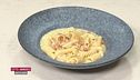 Pasta pancetta e patate e Farfalle broccoli e pesto di pistacchi