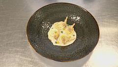 Ravioli in salsa di carciofi e porri