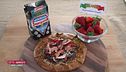 Galette con caprino zaatar e fragole