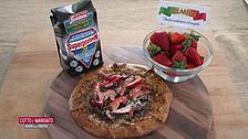 Galette con caprino zaatar e fragole