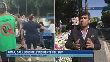 Roma, dal luogo dell'incidente del suv