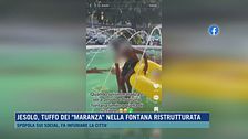 Jesolo, tuffo dei "maranza" nella fontana ristrutturata