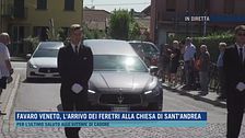 Favaro Veneto, l'arrivo dei feretri alla chiesa di Sant'Andrea