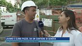 Lavoro e clima pazzo, da un cantiere di Genova