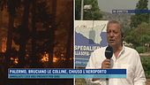 Palermo, bruciano le colline, chiuso l'aeroporto