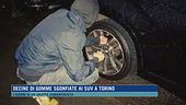 Decine di gomme sgonfiate ai suv a Torino