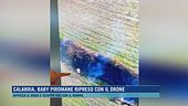 Calabria, baby piromane ripreso con il drone