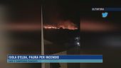 Isola d'Elba, paura per incendio