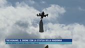 Trevignano, il drone con la statua della Madonna