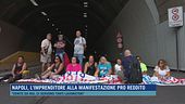 Napoli, l'imprenditore alla manifestazione pro reddito