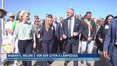 Migranti, Meloni e Von Der Leyen a Lampedusa