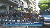 Protesta tende all'ex cinema, arriva la polizia