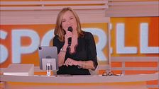 I saluti di Barbara Palombelli senza voce