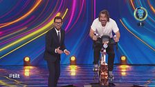 La prova "cyclette" della terza puntata