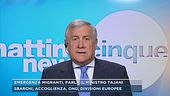 Emergenza migranti, parla il ministro Tajani