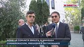 Roma, la comunità ebraica in sinagoga