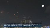 Tel Aviv, in azione scudo anti missili "Iron Dome"