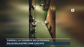 Camogli, la violenza della pioggia
