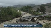 Maltempo nel parmense, crolla ponte di Ozzanello