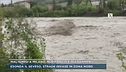 Maltempo, torrente Baganza in piena nel parmense